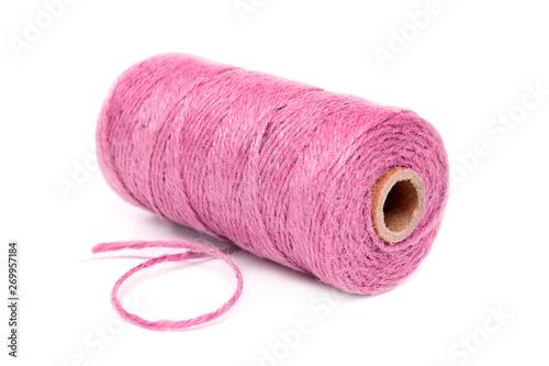 spool of thread pink colors