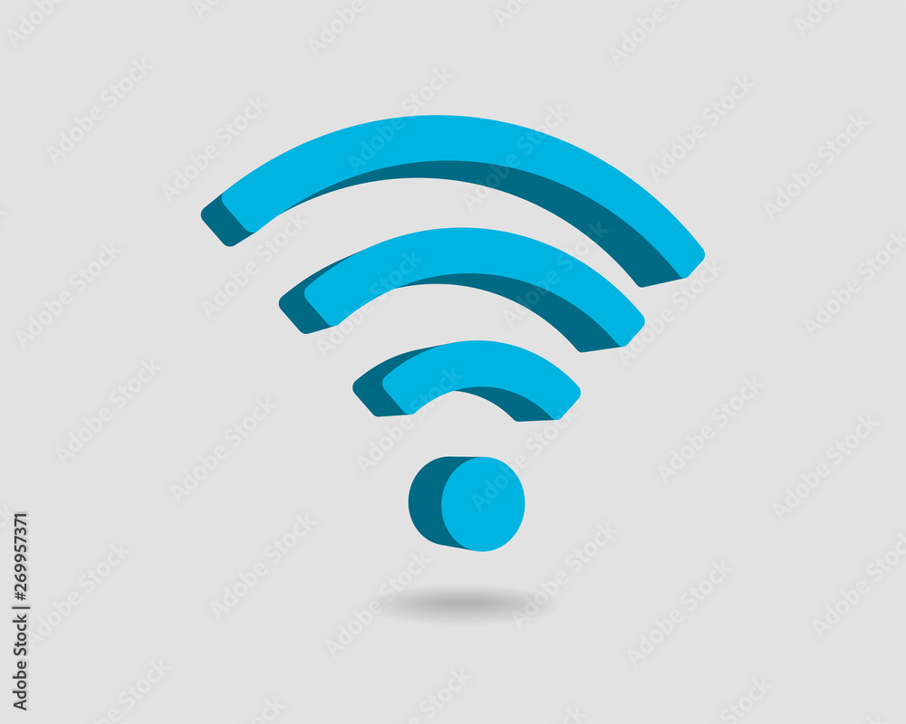 Free wi fi icon. Connection zone wifi vector symbol. Radio waves signal. Free wi fi icon. Connection zone wifi vector symbol. Radio waves signal.