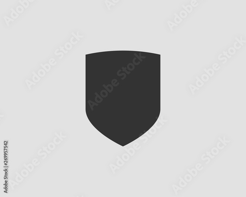 Shield icon vector. Safe and protect logo.