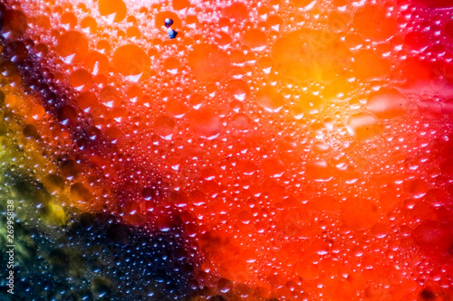 colorful light and shadow red orange yellow of oil blur surface texture