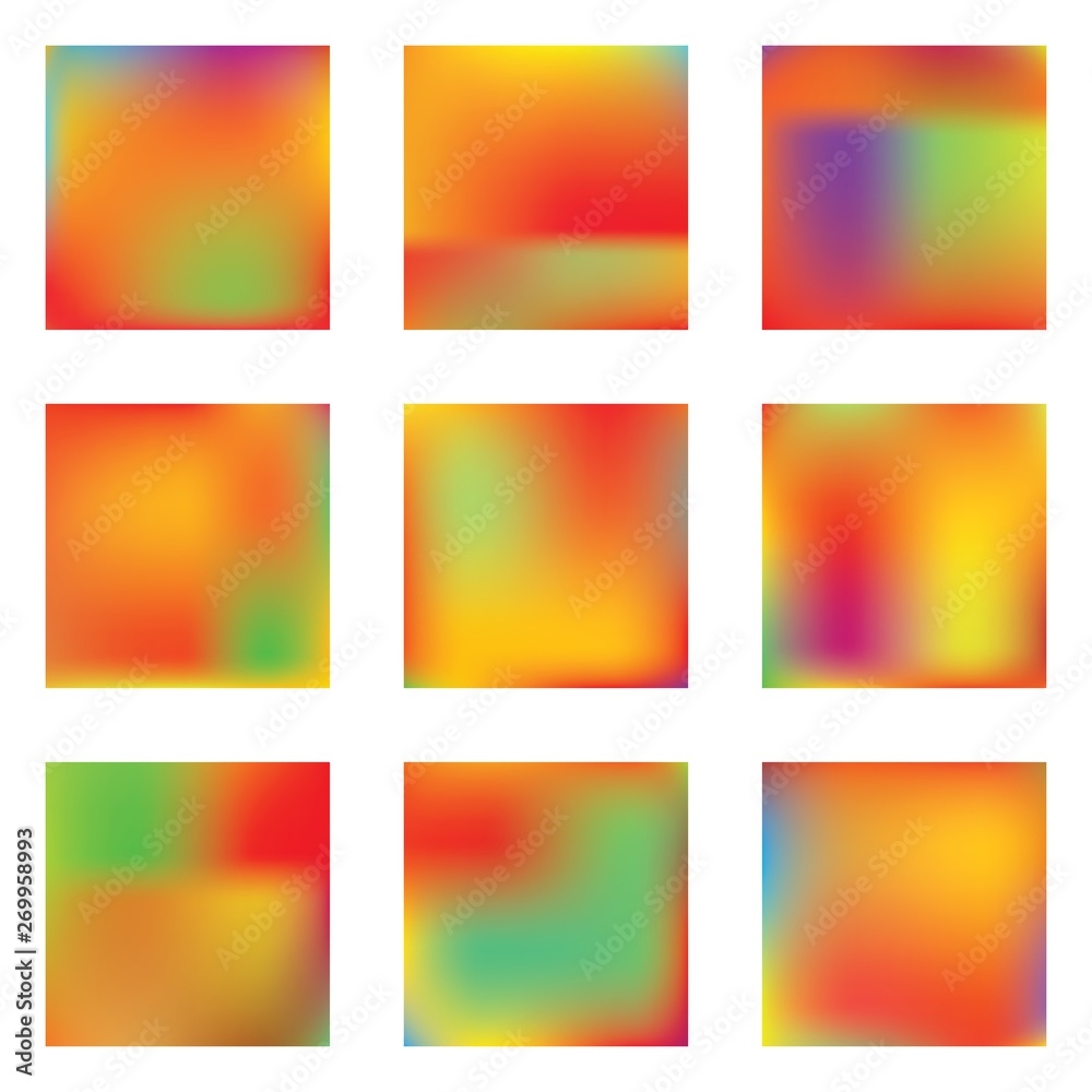 Naklejka premium Bright blurred graphics from various combinations.