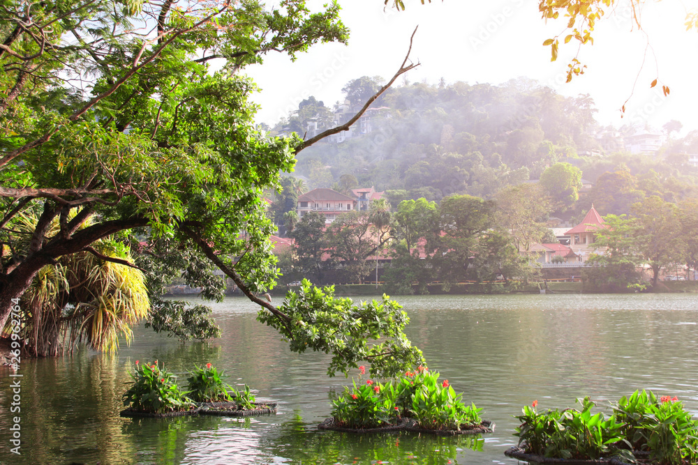 Kandy lake near to Sri Dalada Maligawa, Kandy, Sri Lanka