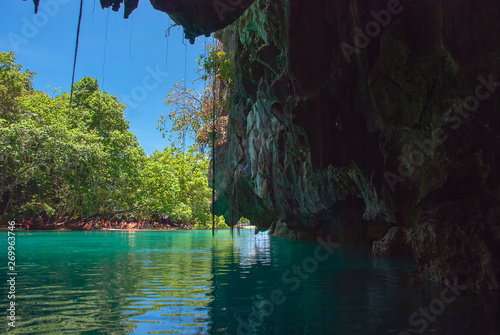 Near the entrance to the Underground River in Palawan, Philippines photo