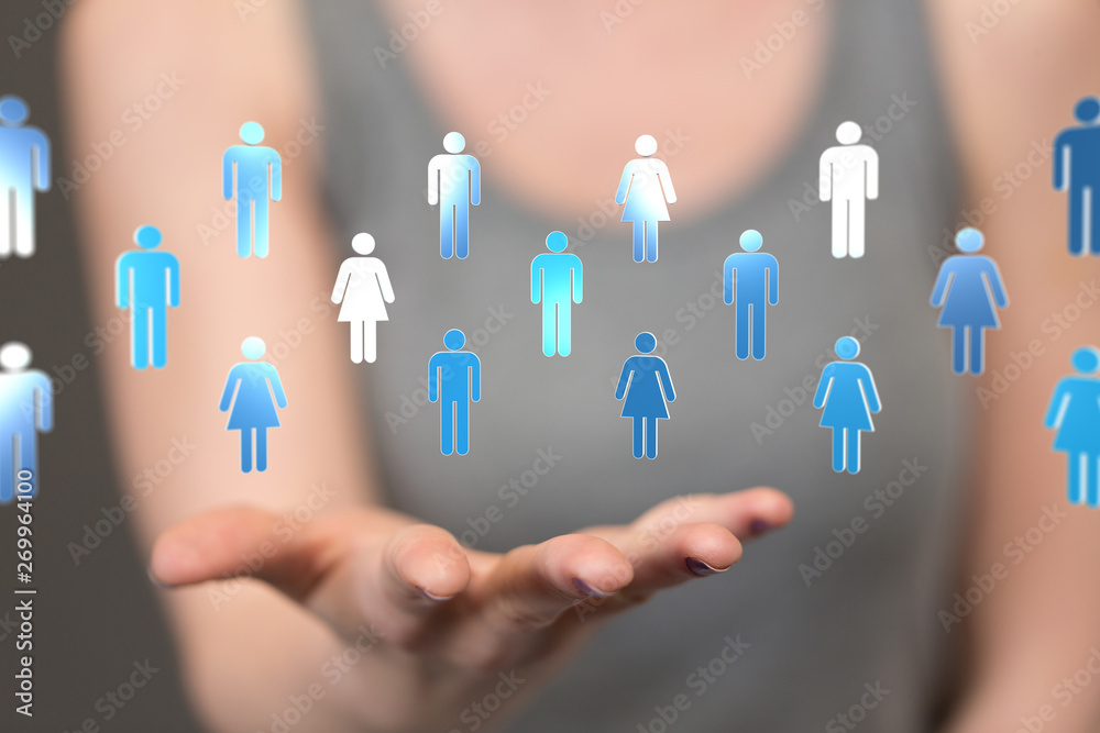 people together in a network people together in a network