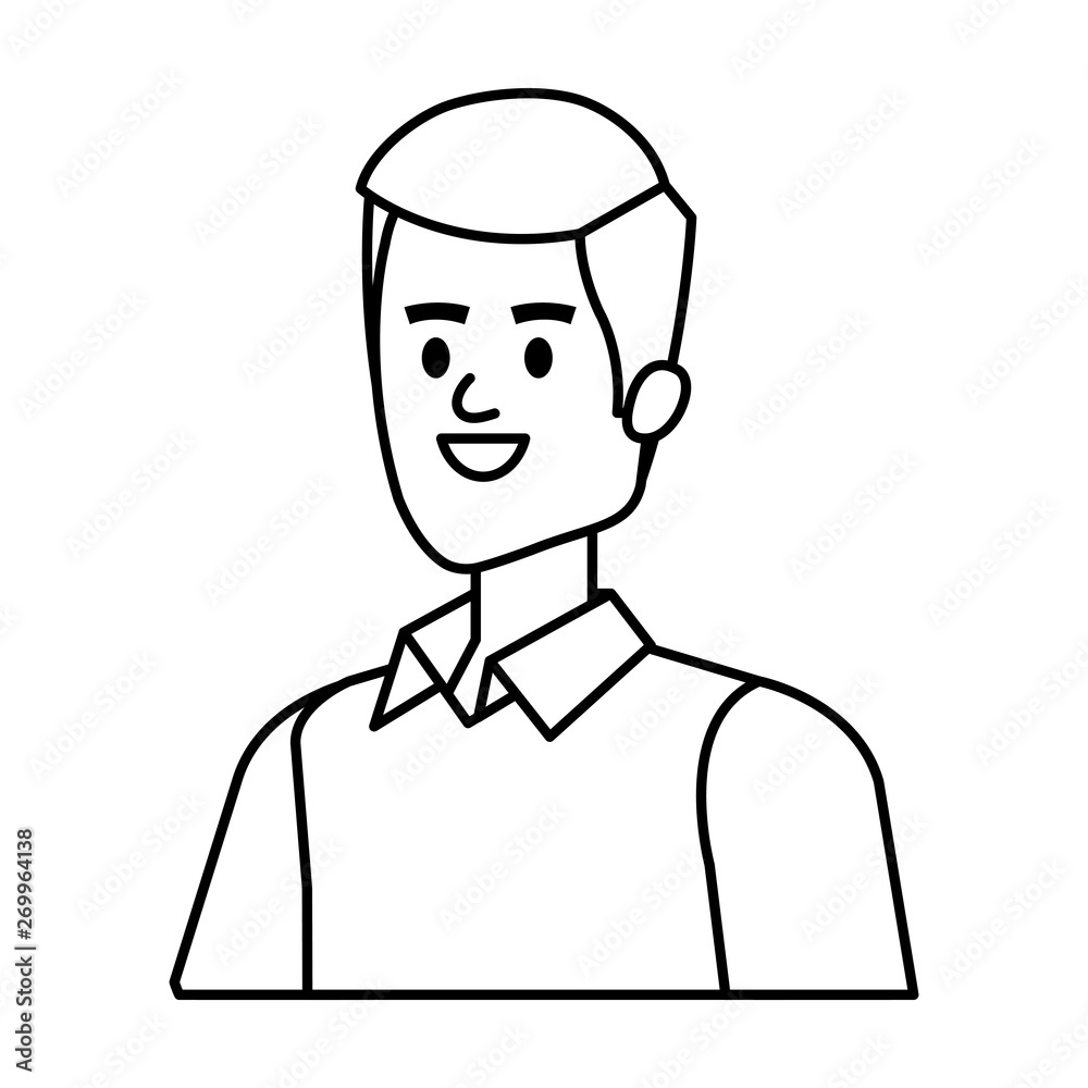 elegant businessman avatar character vector illustration elegant businessman avatar character vector illustration