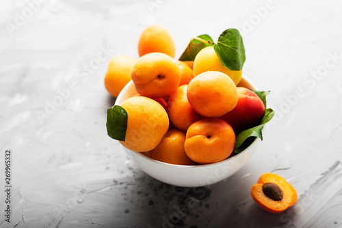 Fresh sweet apricots © nolonely