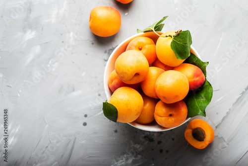 Fresh sweet apricots