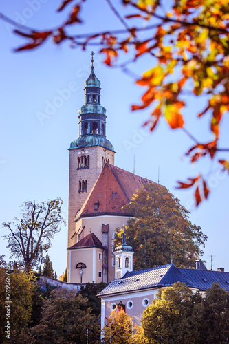 Church on the hilltop, Mülln, Austria photo