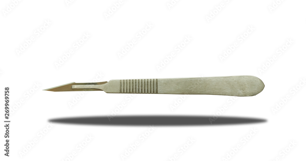 doctor blade on isolated white background doctor blade on isolated white background