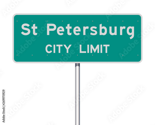 St. Petersburg City Limit road sign © Thomas Pajot