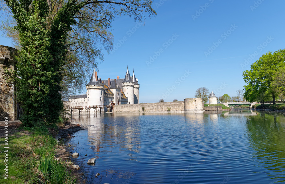 Fototapeta premium Sully sur Loire castle and loire river