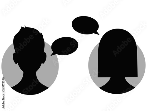 Illustration of People Chat Icon