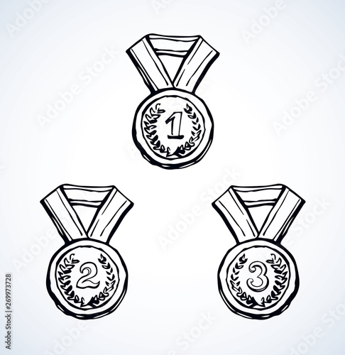 Medal. Vector drawing