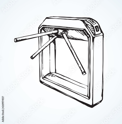 Turnstile. Vector drawing