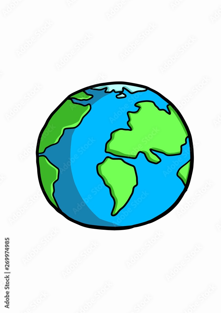 earth / cartoon vector and illustration, hand drawn style, isolated on white background. earth / cartoon vector and illustration, hand drawn style, isolated on white background.