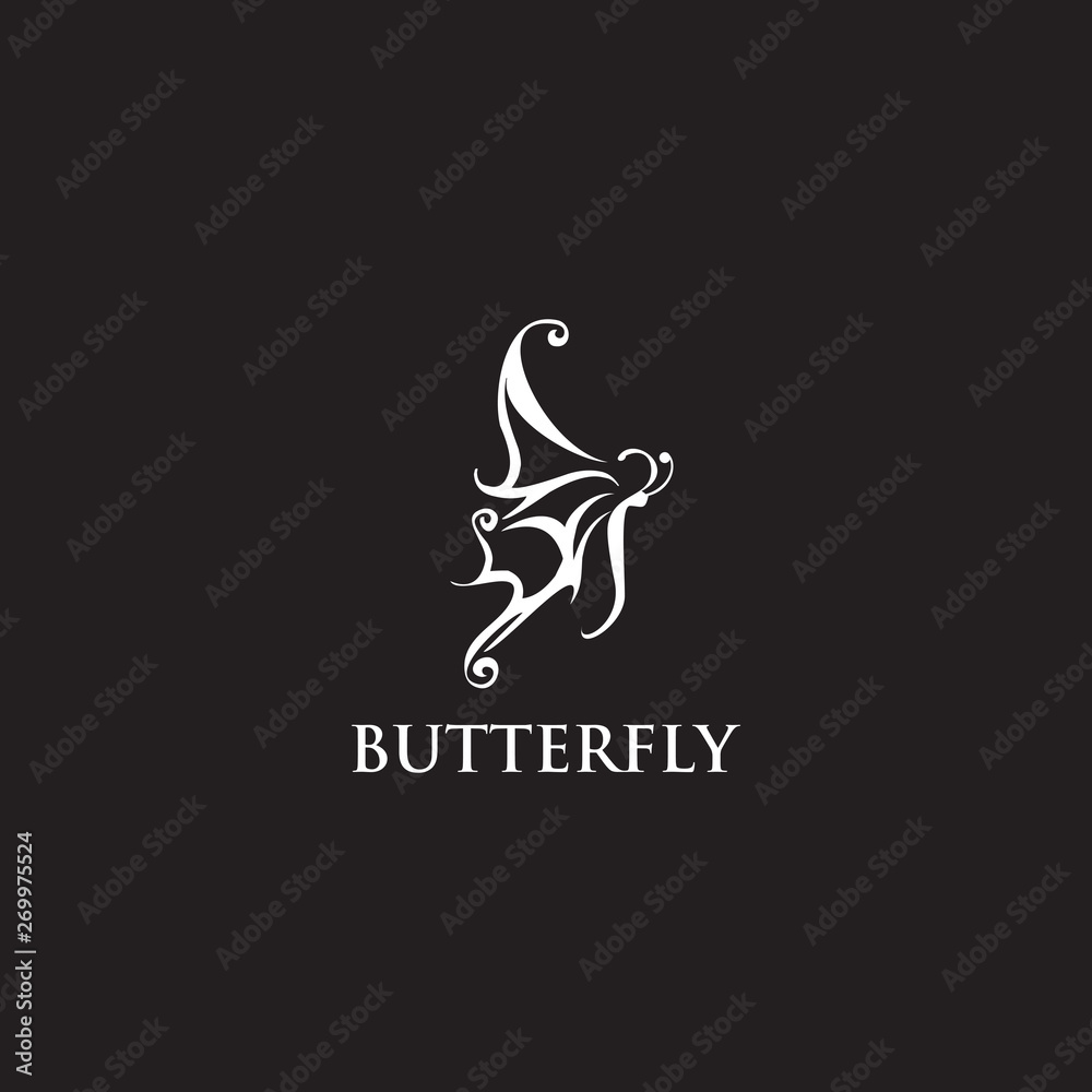 Fototapeta premium Butterfly logo icon design vector template