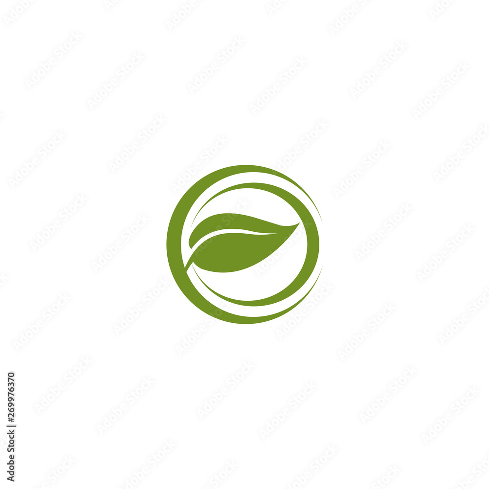 Natural leaf icon logo design vector template Natural leaf icon logo design vector template