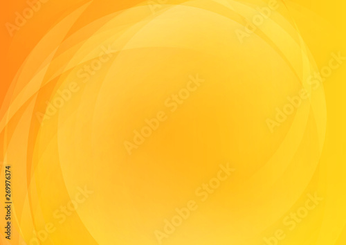 Abstract curved orange yellow background