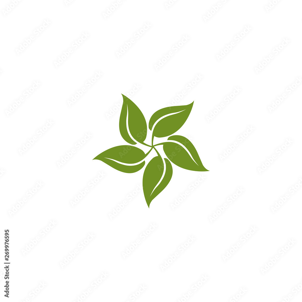 Natural leaf icon logo design vector template Natural leaf icon logo design vector template