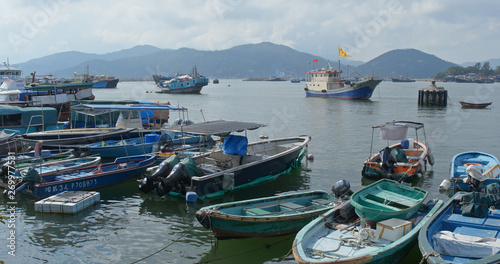 Cheung chau island in the evening