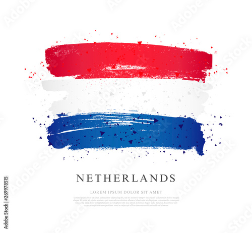 Flag of the Netherlands. Vector illustration