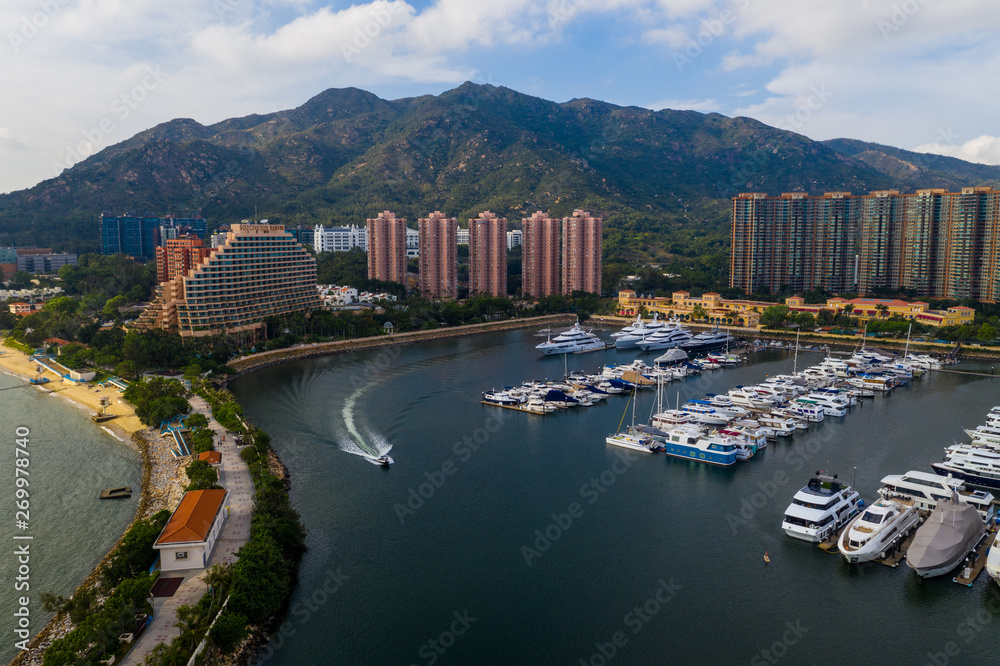  Aerial view of Hong Kong gold coast