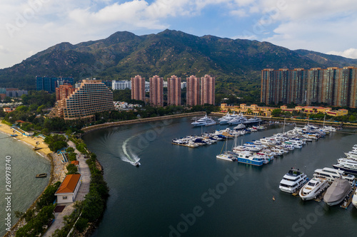  Aerial view of Hong Kong gold coast