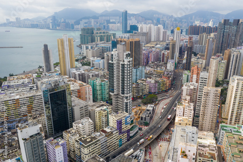 Top view of Hong Kong residential district