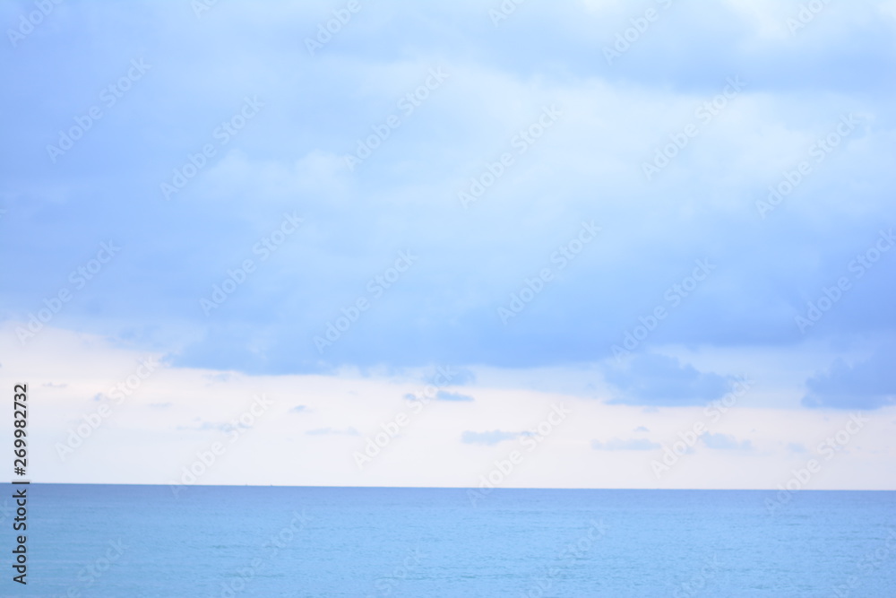 Mediterranean sea and blue sky from Spain 