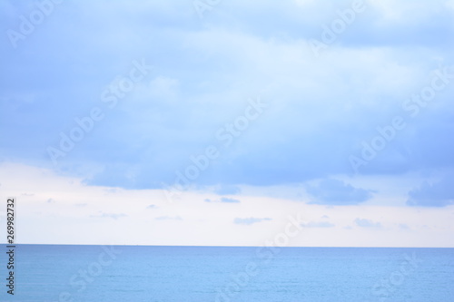 Mediterranean sea and blue sky from Spain 
