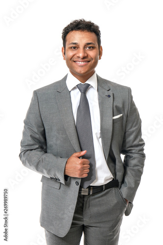 Portrait of handsome busine...
