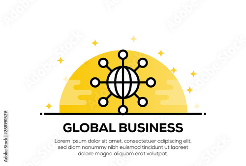 GLOBAL BUSINESS ICON CONCEPT