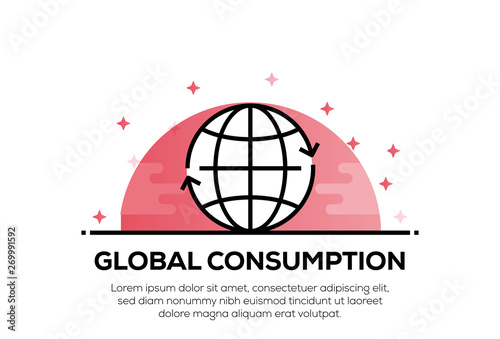 GLOBAL CONSUMPTION ICON CONCEPT