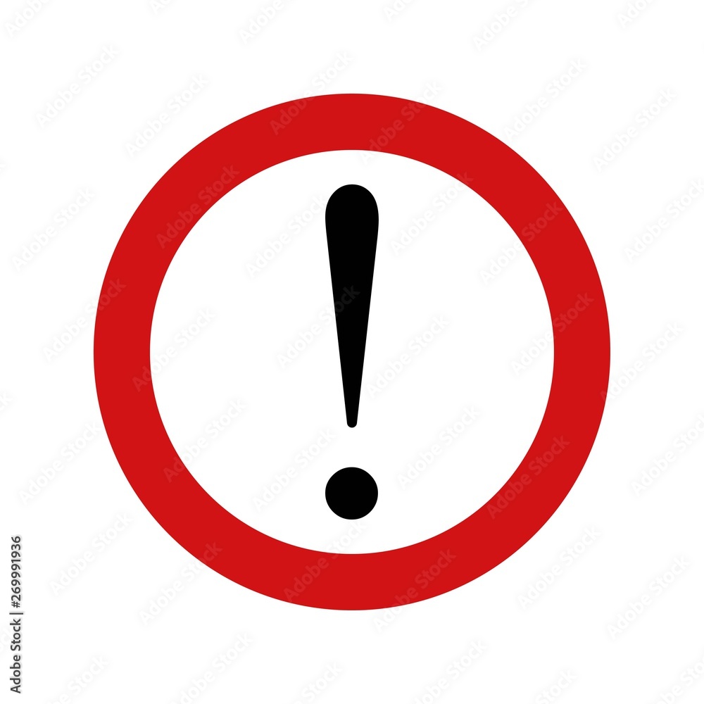 Hazard warning attention symbol Hazard warning attention symbol