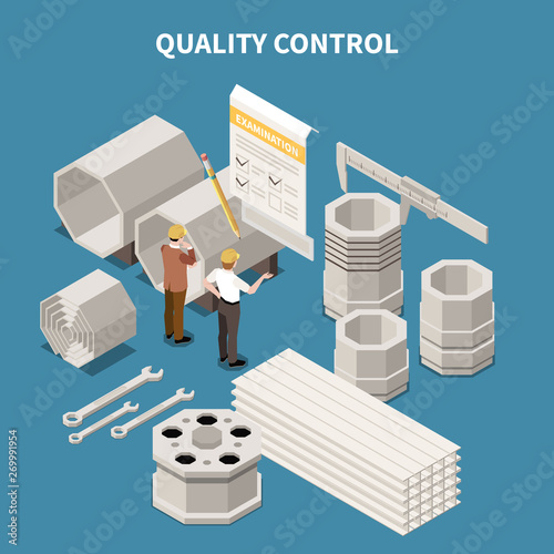 Metal Industry Isometric Composition