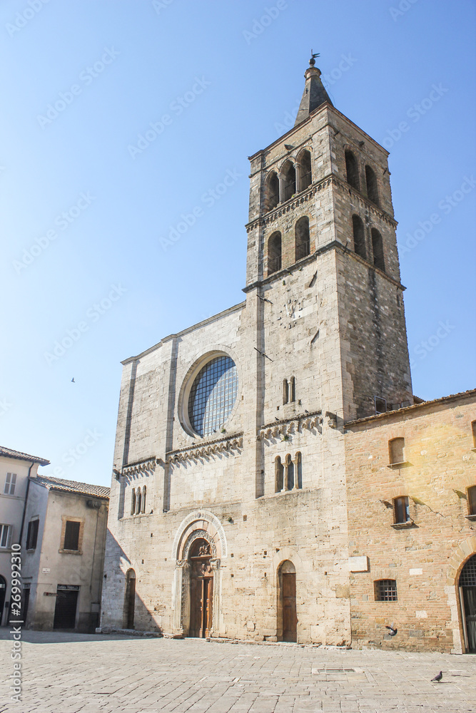 Romanian Church of Santa Maria Maggiore in Spello in italy