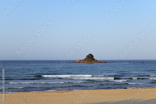 North Korea. Beach. Sea of Japan