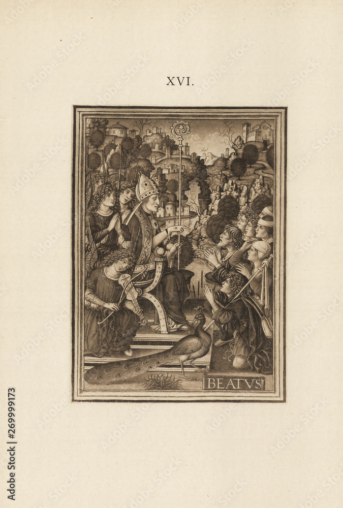 Fototapeta premium Christian illustration. Old image