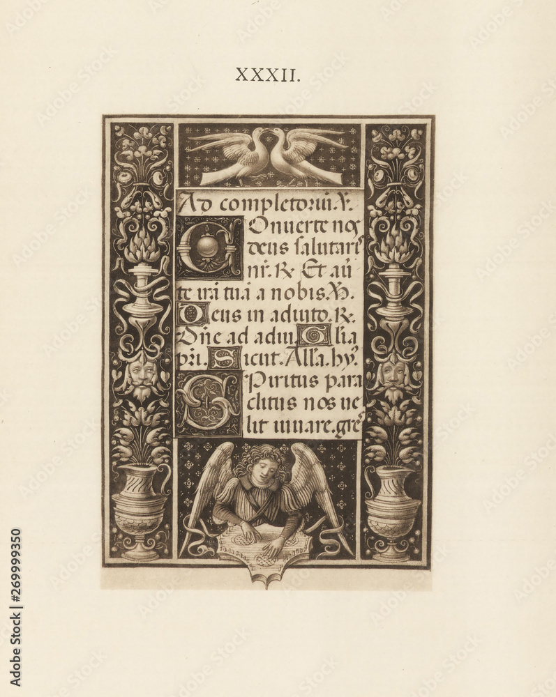 Obraz premium Christian illustration. Old image