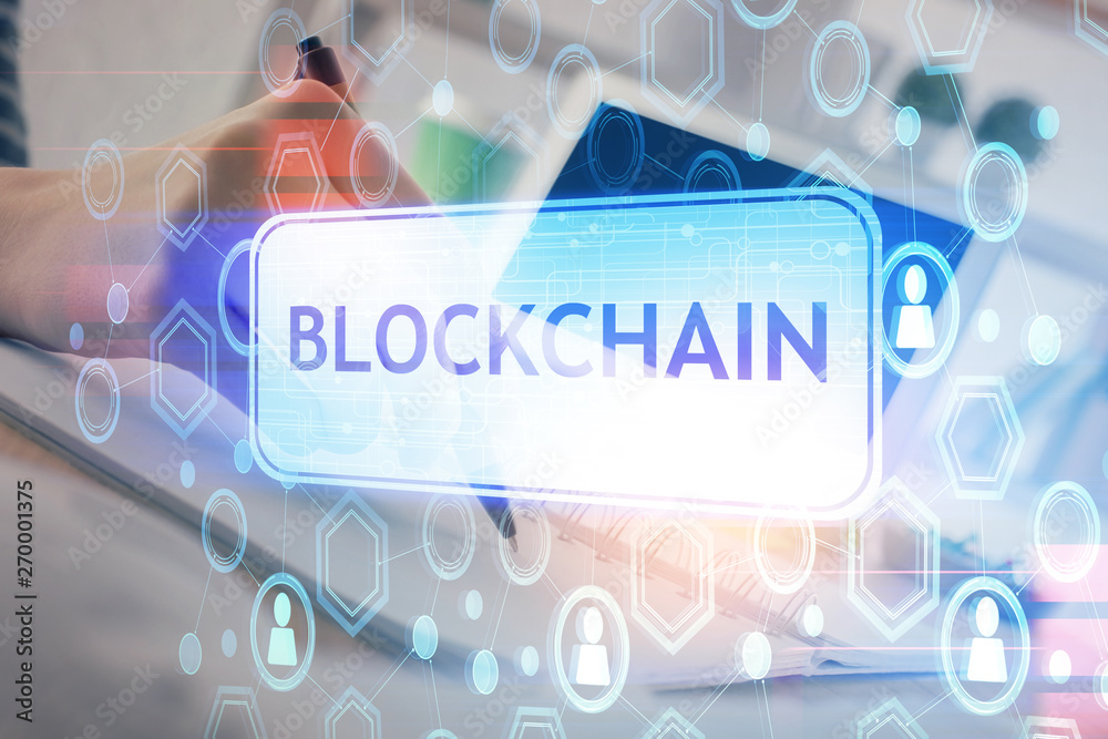 Cryptocurrency hologram, bitcoin, ico theme over hands taking notes background. Concept of blockchain. Multi exposure Cryptocurrency hologram, bitcoin, ico theme over hands taking notes background. Concept of blockchain. Multi exposure