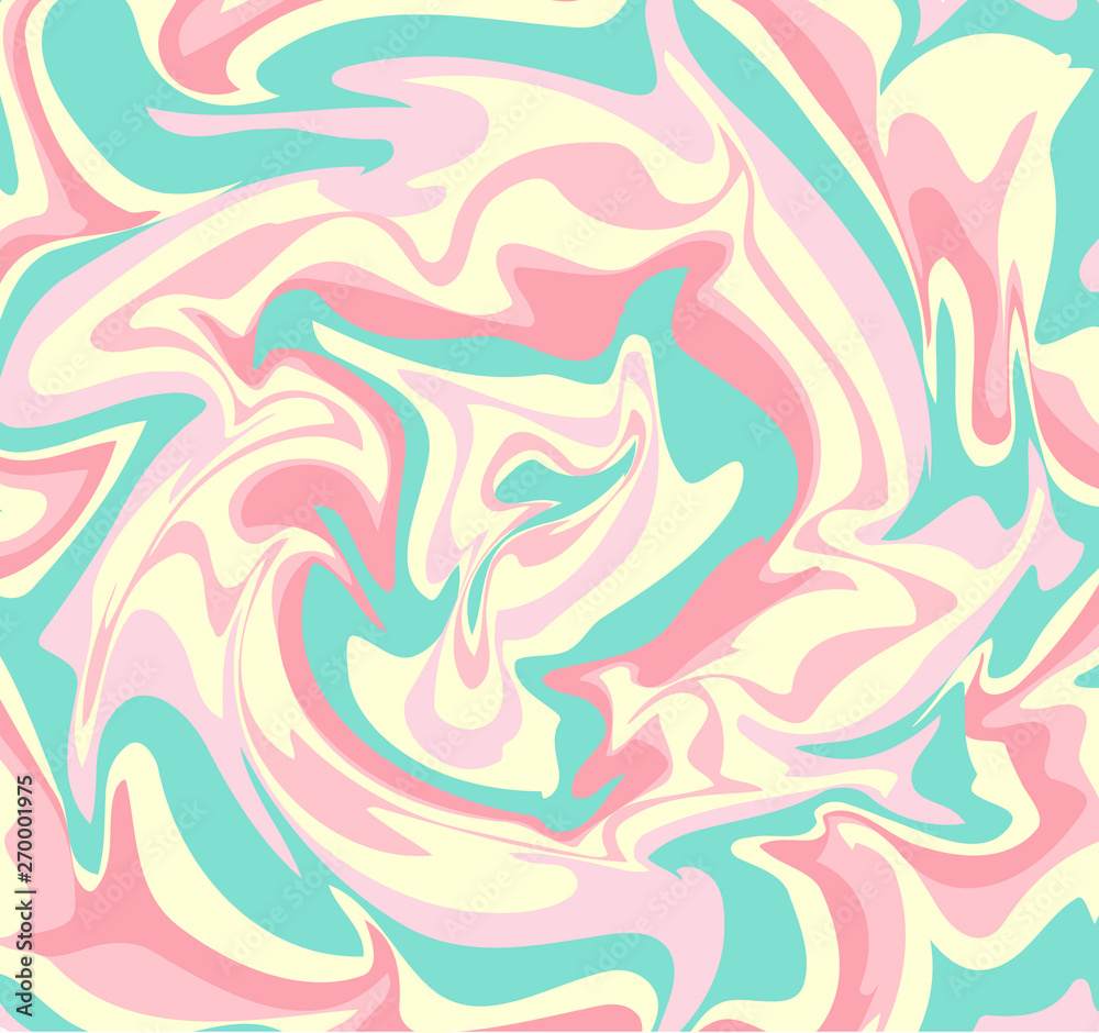 Colorful abstract background liquid paint pink green yellow 