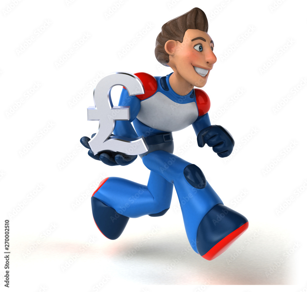 Super modern superhero - 3D Illustration Super modern superhero - 3D Illustration