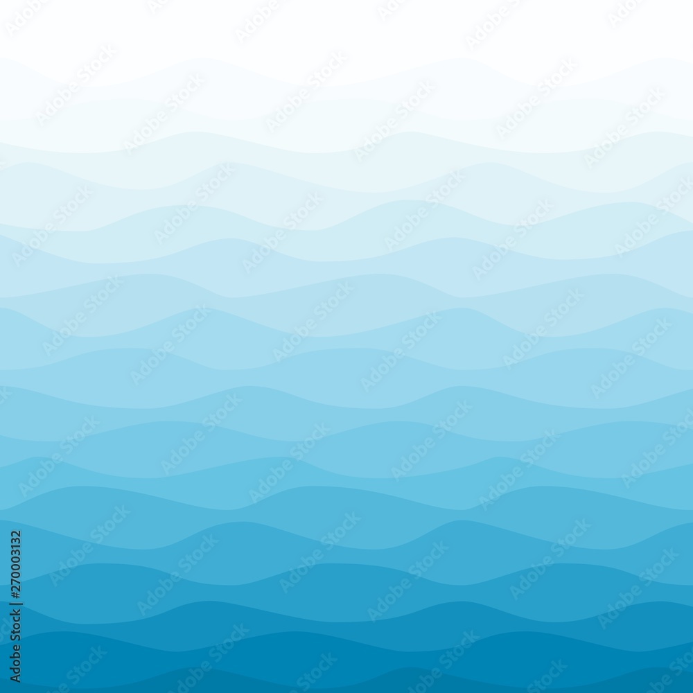 Fototapeta Sea water wavy blue nautical background