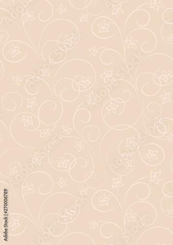 light beige vector floral background a4 format