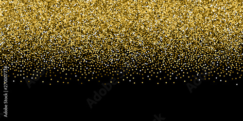 Round gold glitter luxury sparkling confetti. Scat