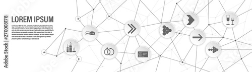 glasses of drinks icon. From Web set