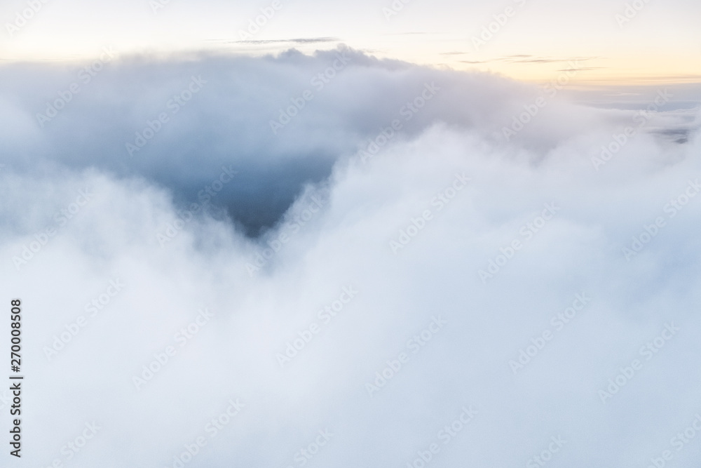 Autumn clouds in tundra