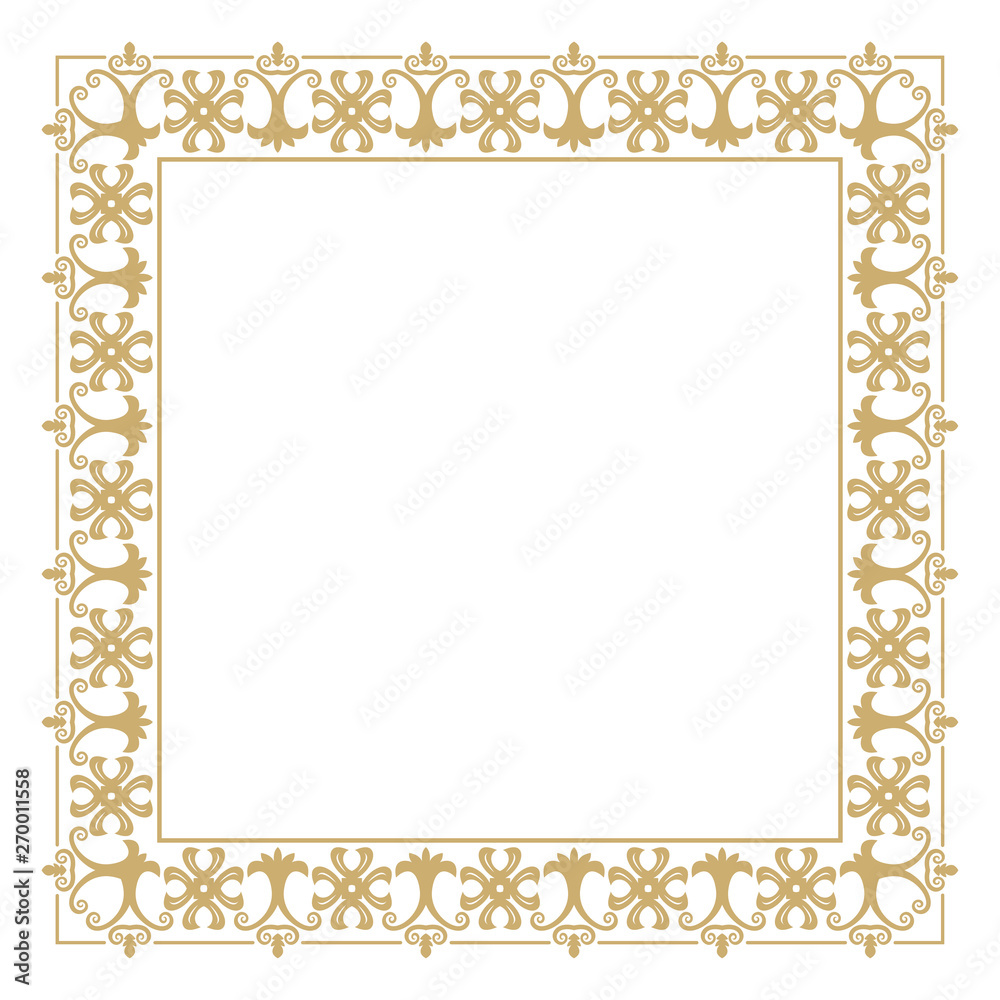Gold decorative frame.
