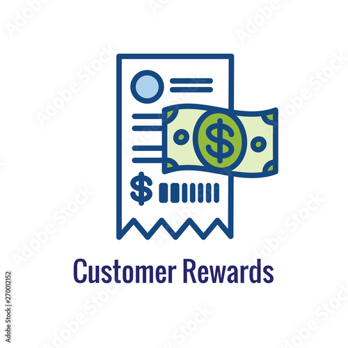 Customer Rewards Icon - Money Concept and Reward /  Discount Image