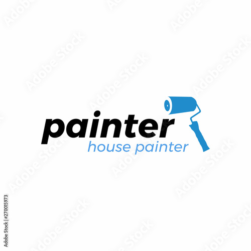 Corporate Painting Logo Vector Typography and Icon